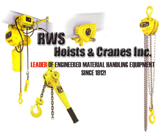 RWS has been a leader in material handling equipment specialized in Cranes, Hoists, and Monorails since 1912.